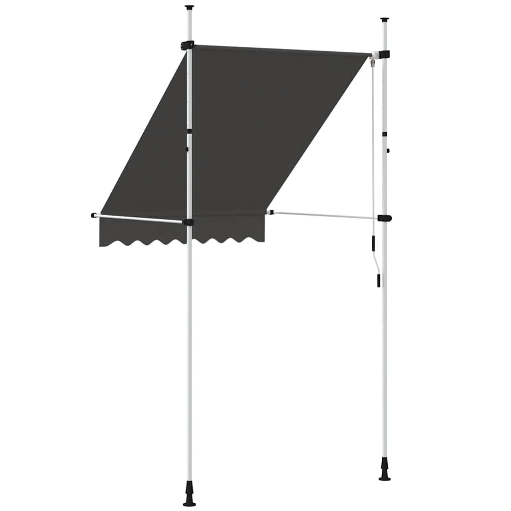 Tenda da Sole Retrattile Manuale 150 cm Antracite