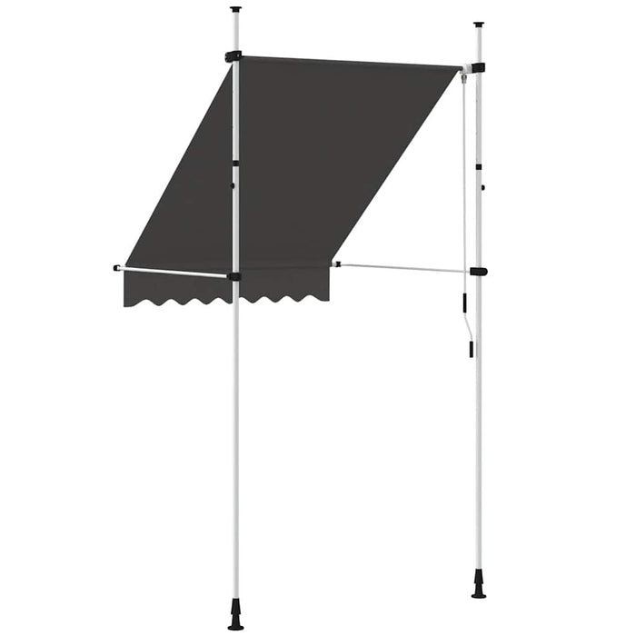 Tenda da Sole Retrattile Manuale 150 cm Antracite 143687