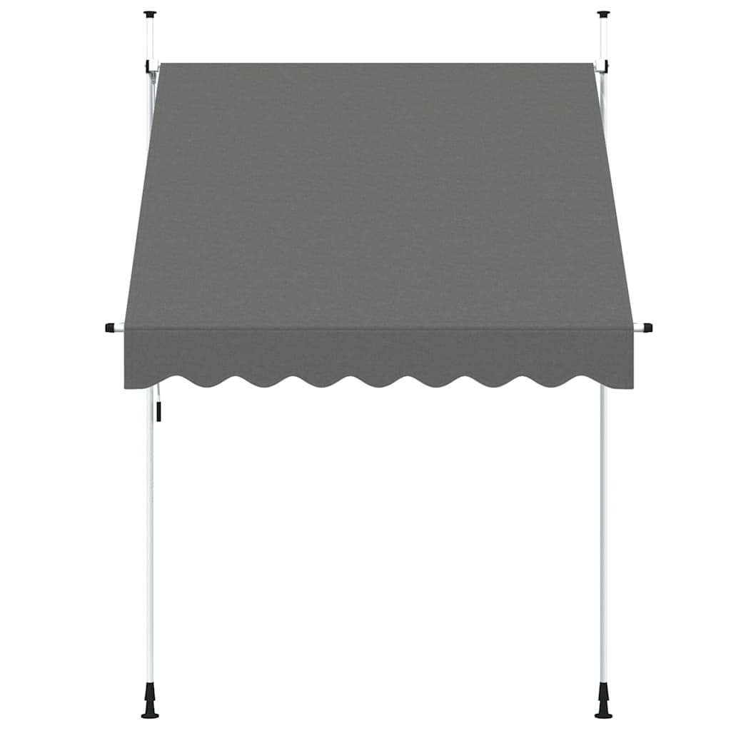 Tenda da Sole Retrattile Manuale 200 cm Antracite 143688
