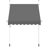 Tenda da Sole Retrattile Manuale 200 cm Antracite 143688