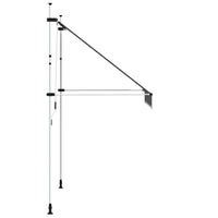 Tenda da Sole Retrattile Manuale 200 cm Antracite 143688