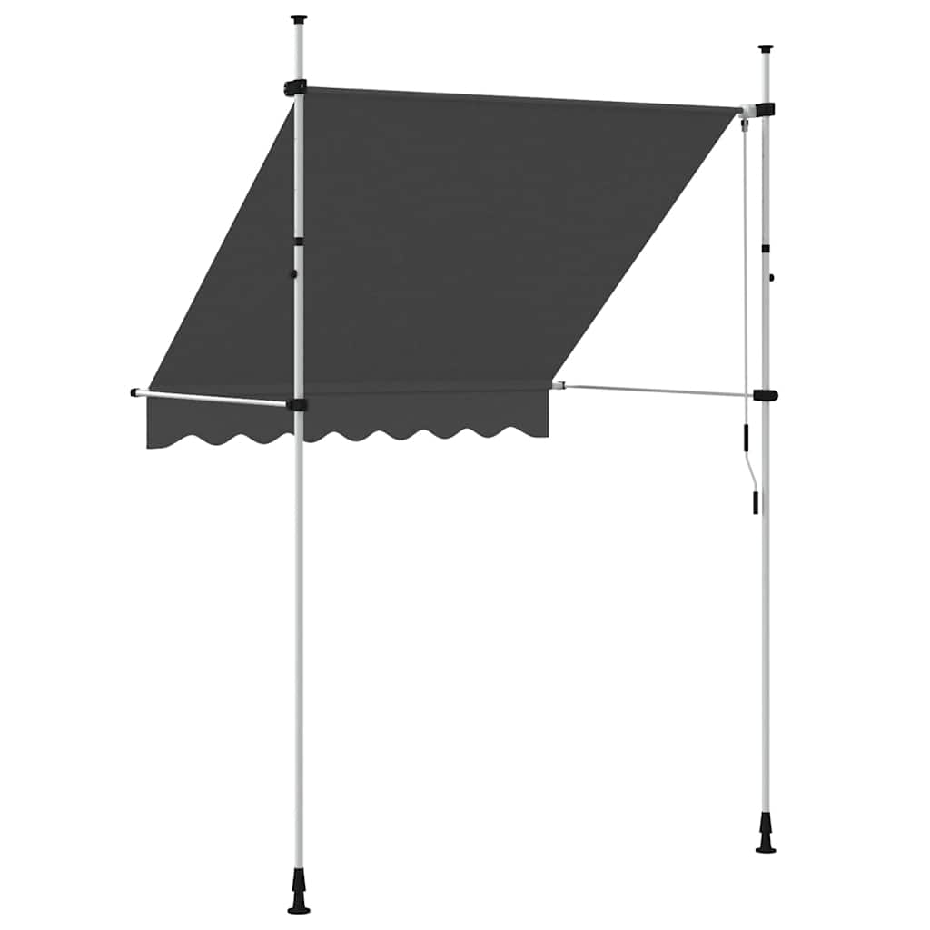 Tenda da Sole Retrattile Manuale 200 cm Antracite 143688