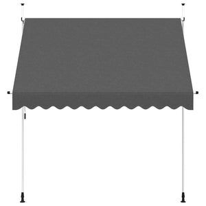 Tenda da Sole Retrattile Manuale 250 cm Antracite 143689