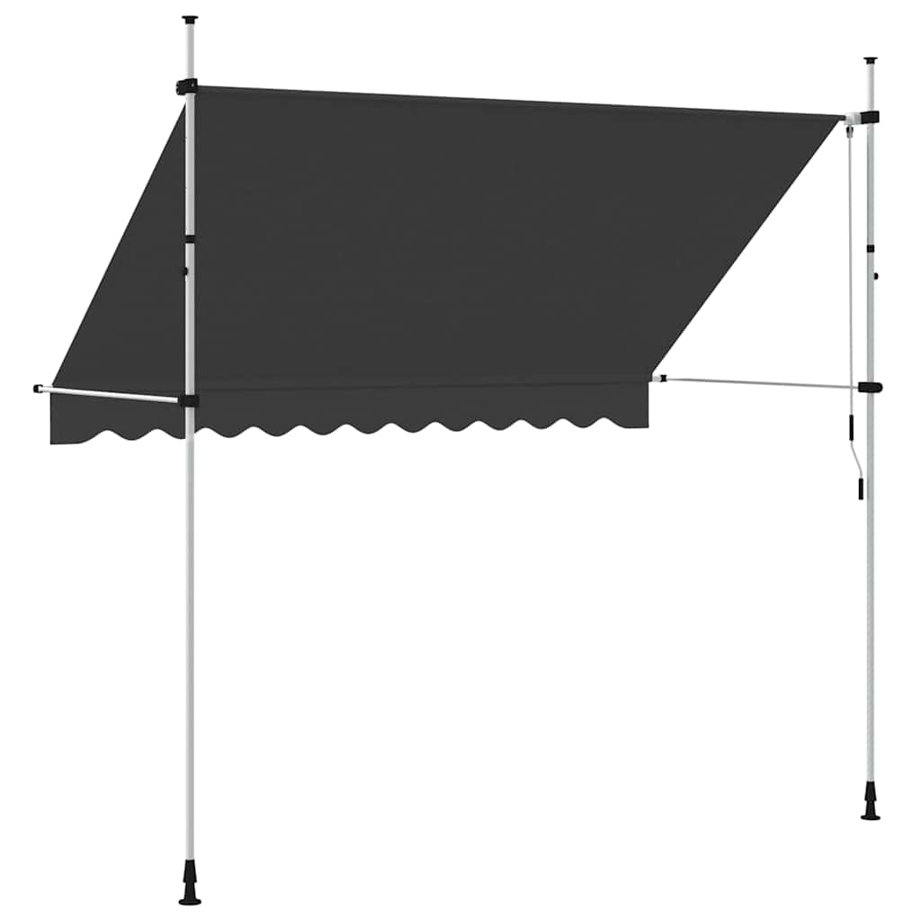 Tenda da Sole Retrattile Manuale 300 cm Antracite 143690