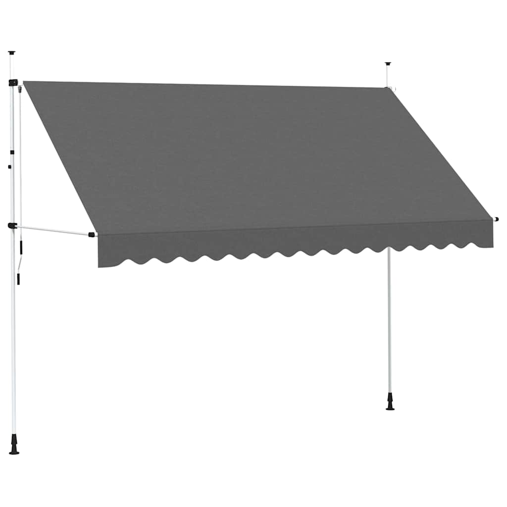 Tenda da Sole Retrattile Manuale 350 cm Antracite 143691