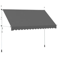 Tenda da Sole Retrattile Manuale 350 cm Antracite 143691