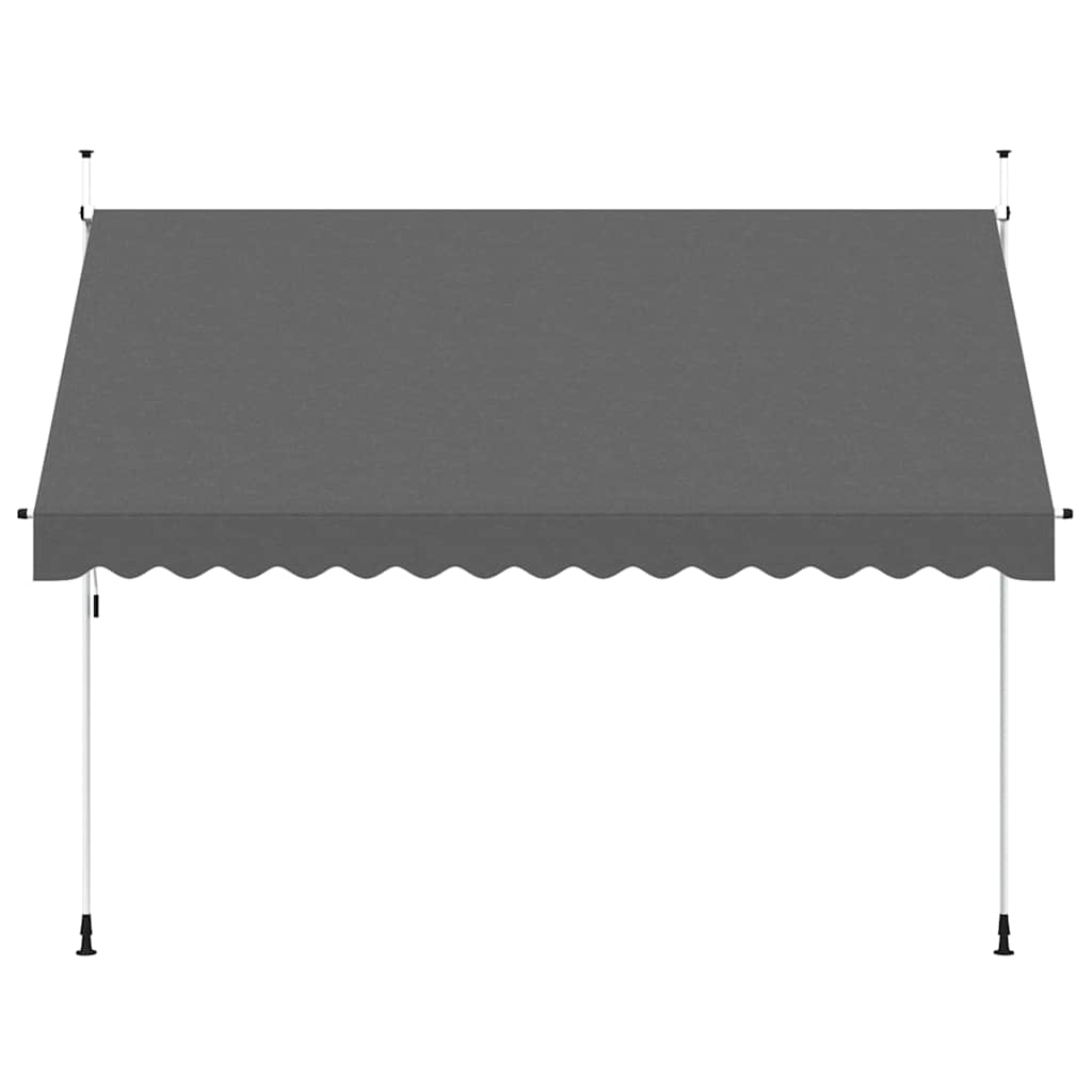 Tenda da Sole Retrattile Manuale 350 cm Antracite 143691