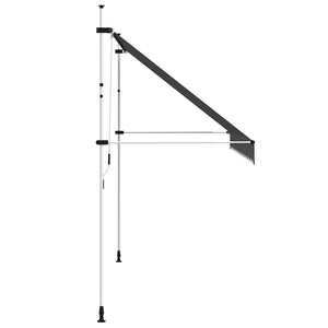 Tenda da Sole Retrattile Manuale 350 cm Antracite 143691