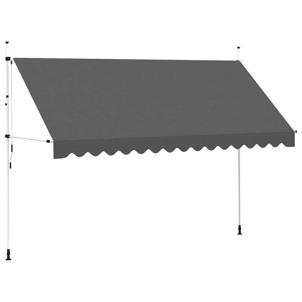 Tenda da Sole Retrattile Manuale 400 cm Antracite cod mxl 12106
