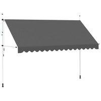 Tenda da Sole Retrattile Manuale 400 cm Antracite cod mxl 12106