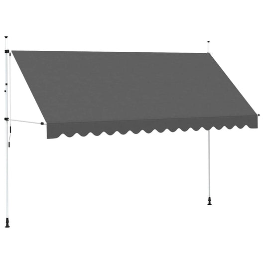 Tenda da Sole Retrattile Manuale 400 cm Antracite cod mxl 12106