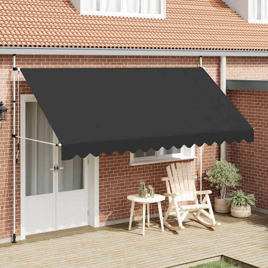 Tenda da Sole Retrattile Manuale 400 cm Antracite cod mxl 12106
