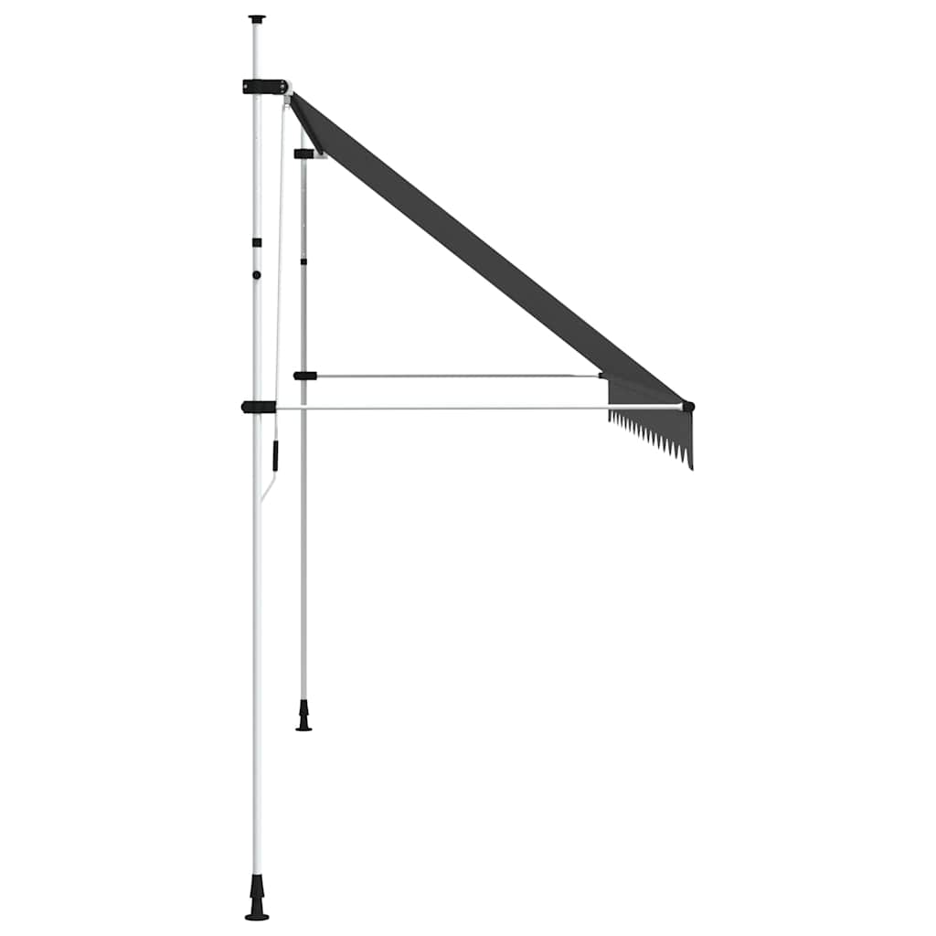 Tenda da Sole Retrattile Manuale 400 cm Antracite cod mxl 12106