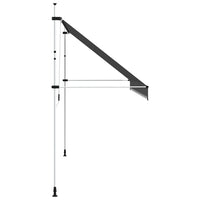 Tenda da Sole Retrattile Manuale 400 cm Antracite cod mxl 12106