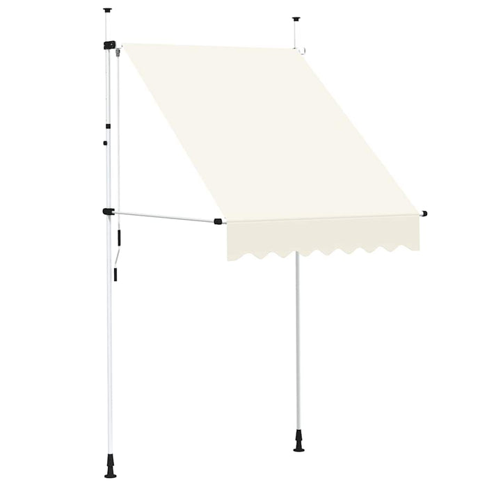 Tenda da Sole Retrattile Manuale 150 cm Crema 143693