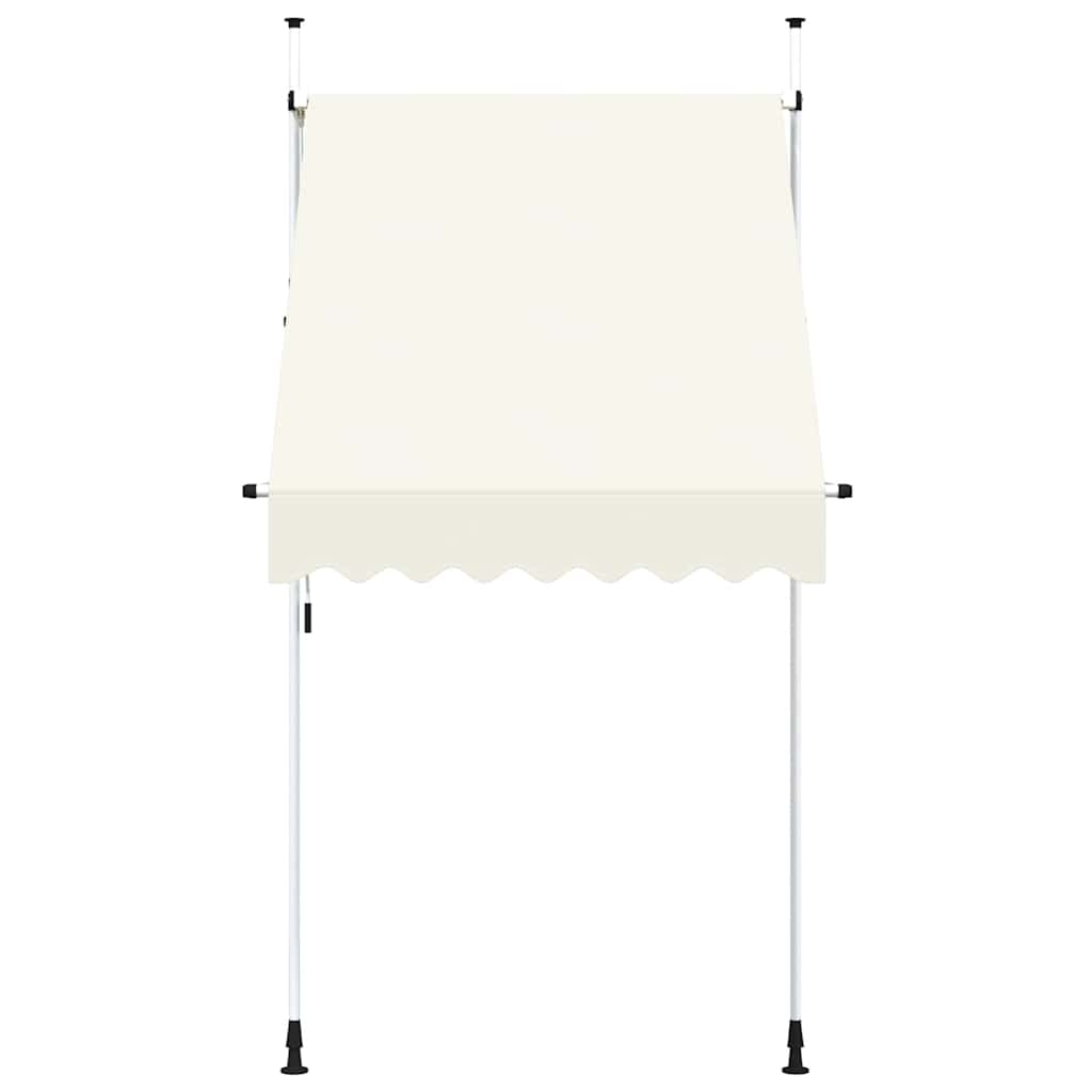 Tenda da Sole Retrattile Manuale 150 cm Crema 143693