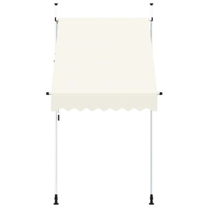 Tenda da Sole Retrattile Manuale 150 cm Crema 143693