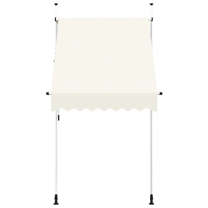 Tenda da Sole Retrattile Manuale 150 cm Crema 143693