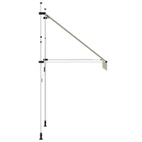 Tenda da Sole Retrattile Manuale 150 cm Crema 143693