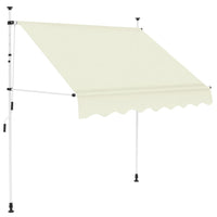 Tenda da Sole Retrattile Manuale 200 cm Crema 143694