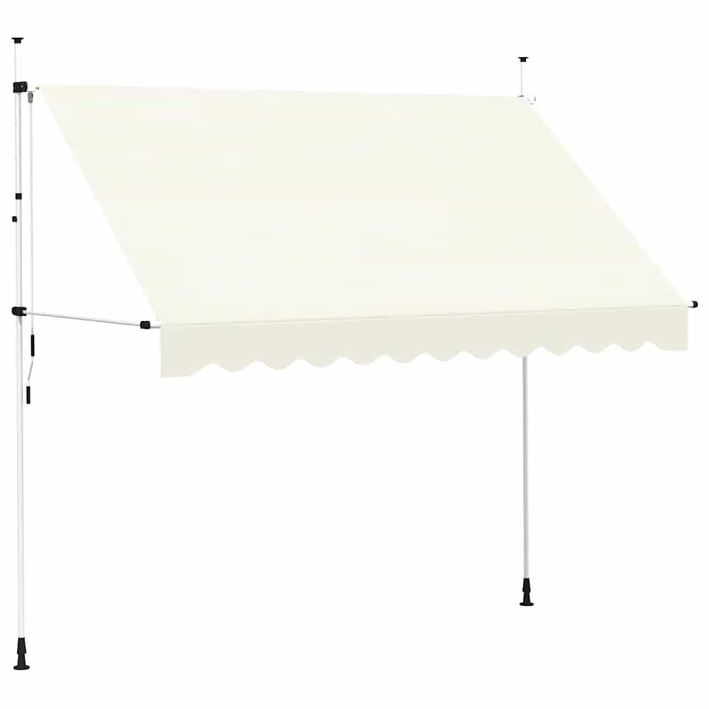 Tenda da Sole Retrattile Manuale 300 cm Crema 143696