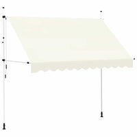 Tenda da Sole Retrattile Manuale 300 cm Crema 143696