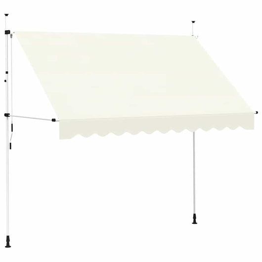 Tenda da Sole Retrattile Manuale 300 cm Crema 143696