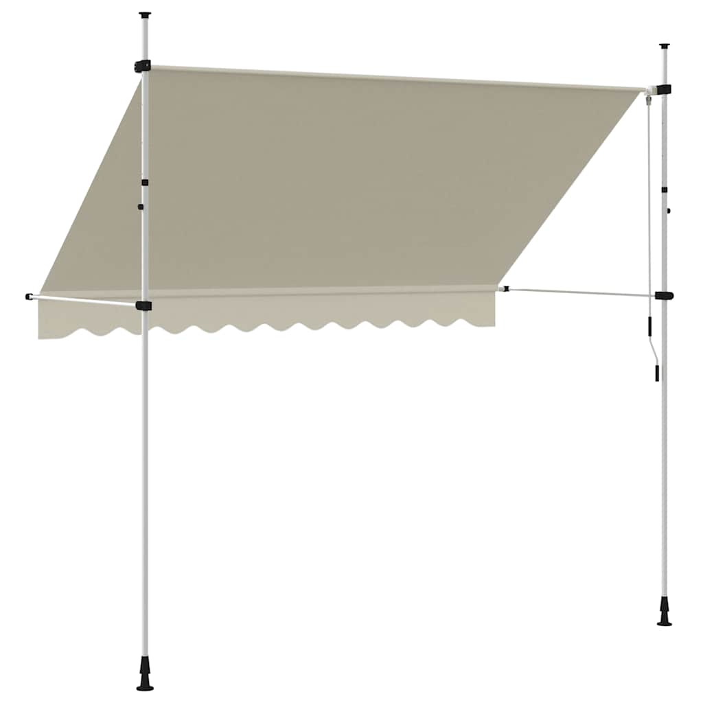 Tenda da Sole Retrattile Manuale 300 cm Crema 143696