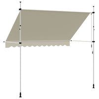 Tenda da Sole Retrattile Manuale 300 cm Crema 143696