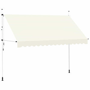 Tenda da Sole Retrattile Manuale 350 cm Crema 143697