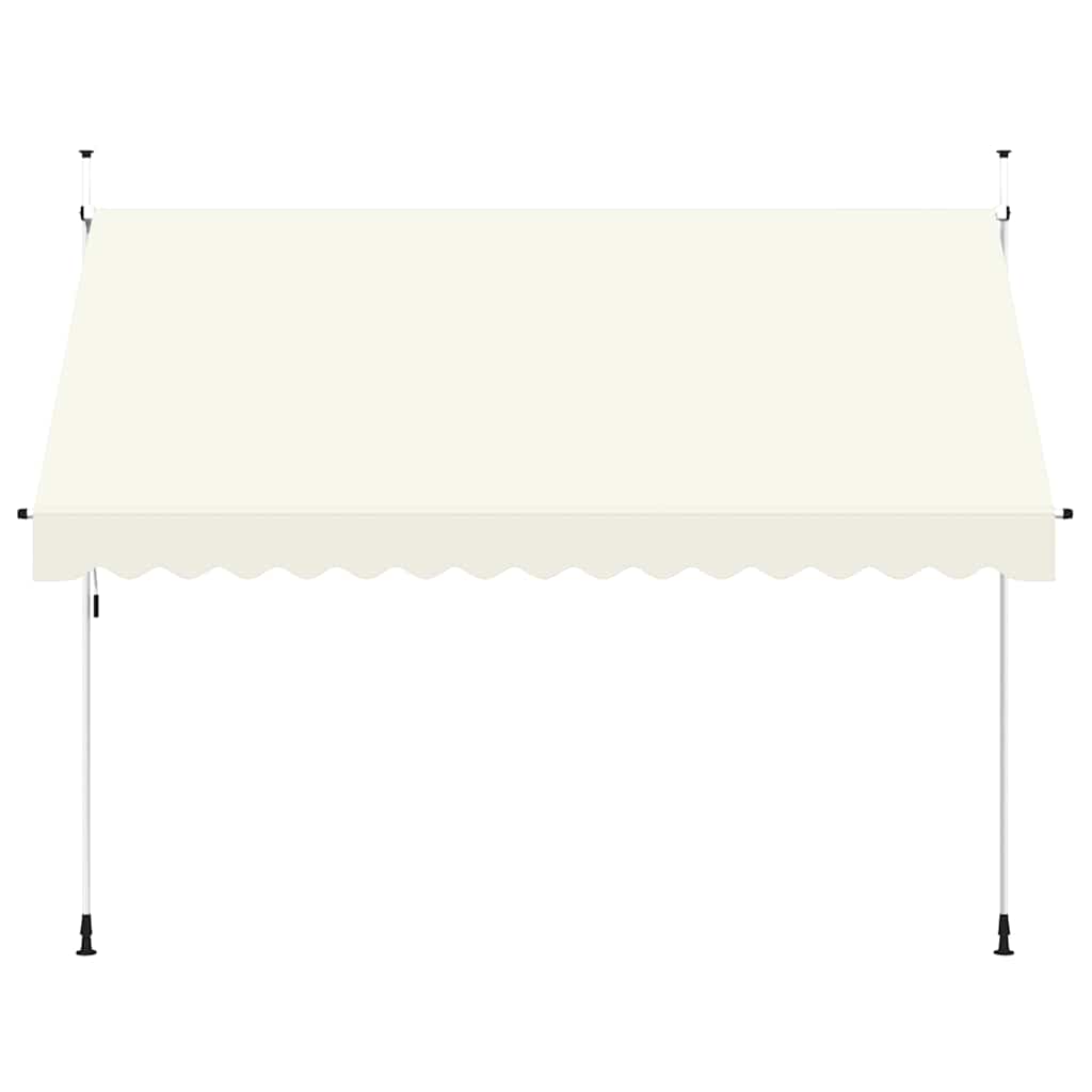 Tenda da Sole Retrattile Manuale 350 cm Crema 143697