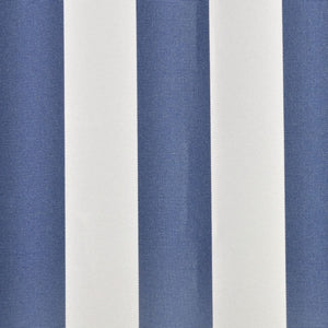 Tendone Parasole in Tela Blu e Bianco 350x250 cm 143699