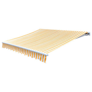 Tendone Parasole in Tela Arancione e Bianco 350x250 cm 143705