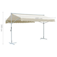 Tenda da Sole a Gazebo 4x3 m Crema cod mxl 58044