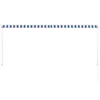 Tenda da Sole Retrattile 300x150 cm Blu e Bianco 143749