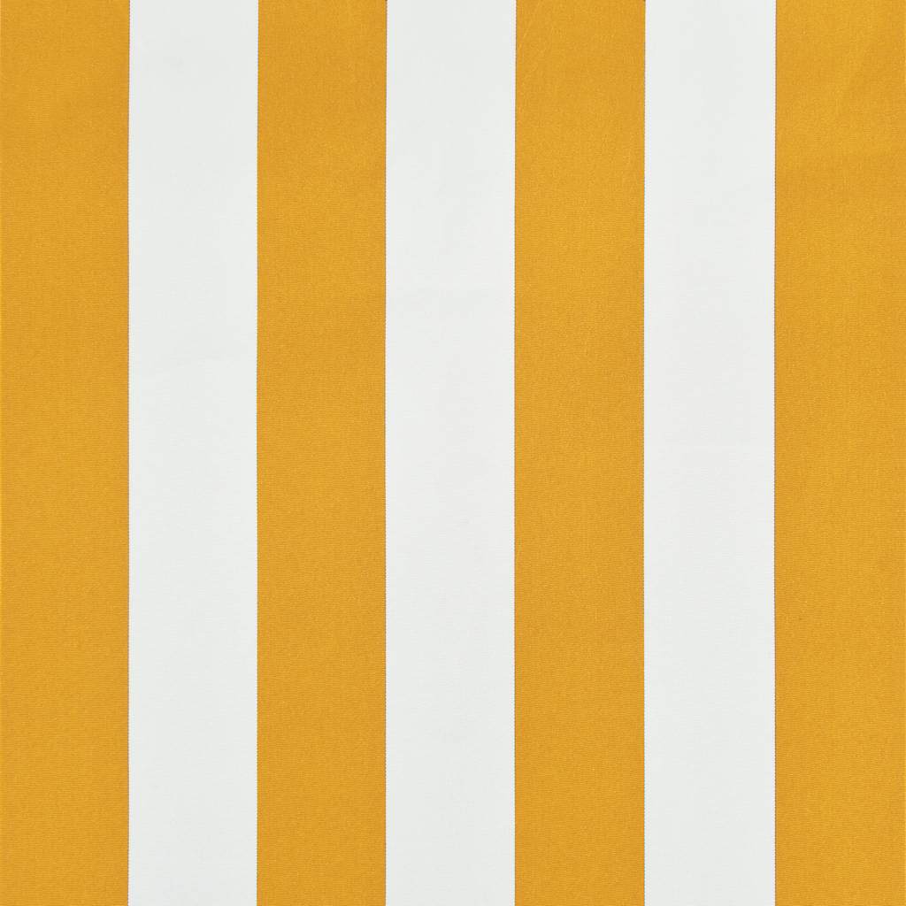 Tenda da Sole Retrattile 150x150 cm Giallo e Bianco cod mxl 18856