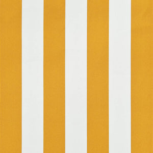 Tenda da Sole Retrattile 200x150 cm Giallo e Bianco 143753