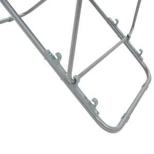 Sedie da Spiaggia Pieghevoli 2pz Acciaio Tessuto Oxford Marrone 44362