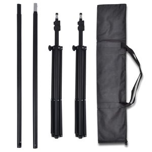 Kit Studio Foto con 3 Fondali in Cotone Telaio Regolabile 3x5 m