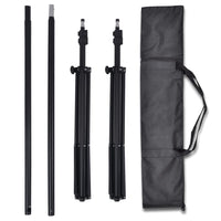 Kit Studio Foto con 3 Fondali in Cotone Telaio Regolabile 3x5 m 275419