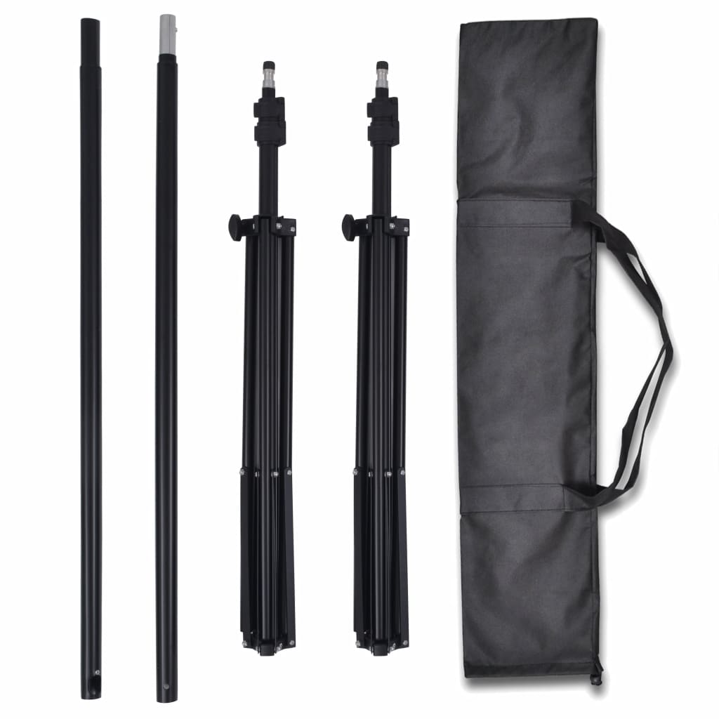 Kit studio fotografico professionale e 3 fondali orientabili in cotone 3 x 5 mt 02_0001518