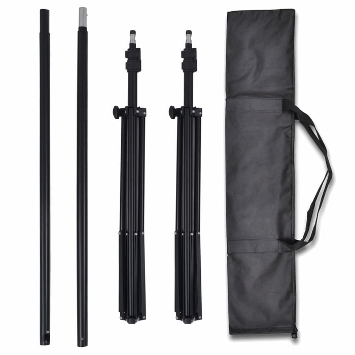 Kit studio fotografico professionale e 3 fondali orientabili in cotone 3 x 5 mt 02_0001518