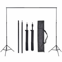 Kit studio fotografico professionale e 3 fondali orientabili in cotone 3 x 5 mt 02_0001518
