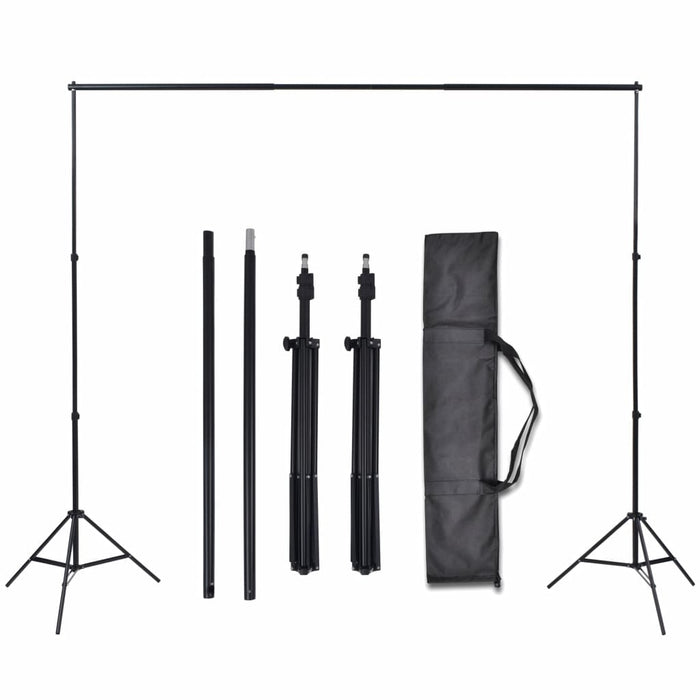Kit studio fotografico professionale e 3 fondali orientabili in cotone 3 x 5 mt 02_0001518