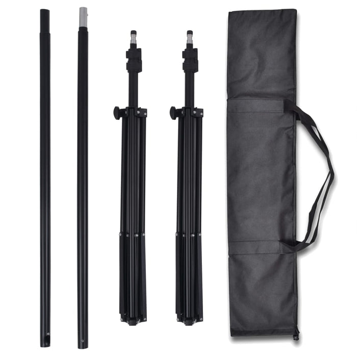 Kit studio fotografico professionale e 3 fondali orientabili in cotone 3 x 6 mt 02_0001519