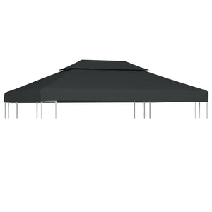 Copertura Superiore per Gazebo a 2 Strati 310g/mÂ²4x3m Antracitecod mxl 72946
