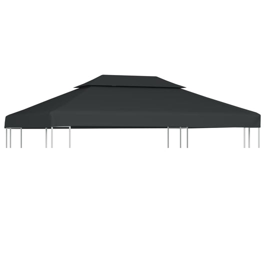 Copertura Superiore per Gazebo a 2 Strati 310g/mÂ²4x3m Antracitecod mxl 72946