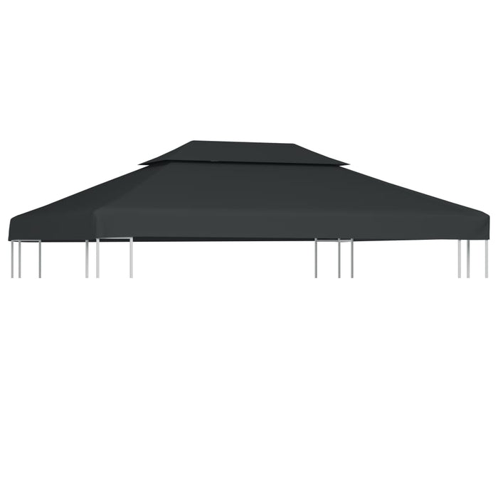 Copertura Superiore per Gazebo a 2 Strati 310g/mÂ²4x3m Antracitecod mxl 72946