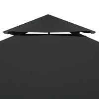 Copertura Superiore per Gazebo a 2 Strati 310g/m²4x3m Antracite 44758