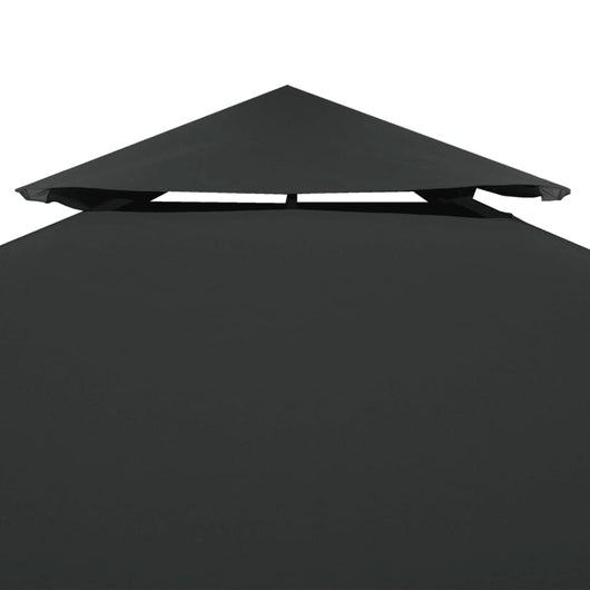 Copertura Superiore per Gazebo a 2 Strati 310g/m²4x3m Antracite 44758